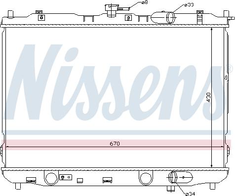 Nissens 66639 - Radiators, Motora dzesēšanas sistēma autodraugiem.lv