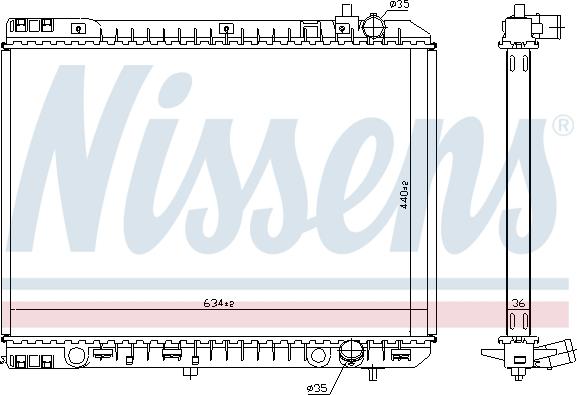 Nissens 666230 - Radiators, Motora dzesēšanas sistēma autodraugiem.lv