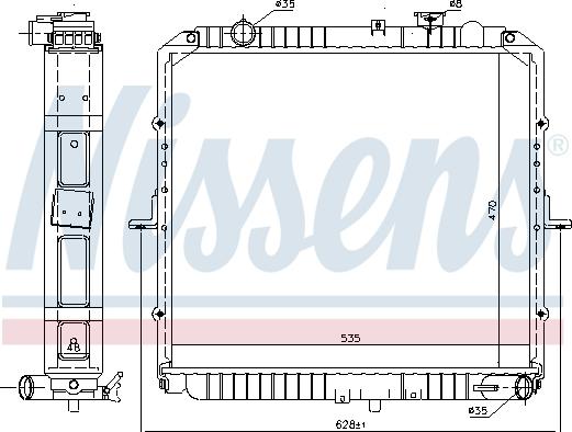 Nissens 66622 - Radiators, Motora dzesēšanas sistēma autodraugiem.lv