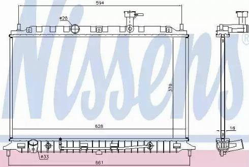 Nissens 66770 - Radiators, Motora dzesēšanas sistēma autodraugiem.lv