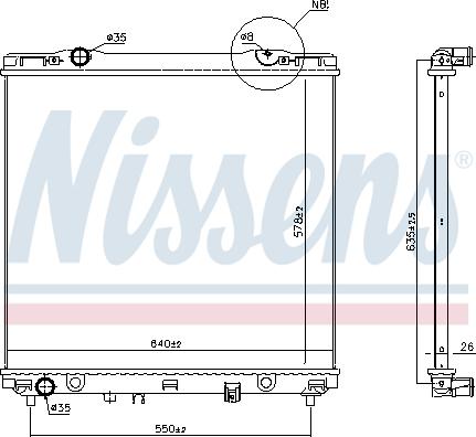 Nissens 66773 - Radiators, Motora dzesēšanas sistēma autodraugiem.lv