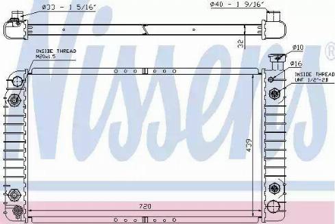 Nissens 60958 - Radiators, Motora dzesēšanas sistēma autodraugiem.lv