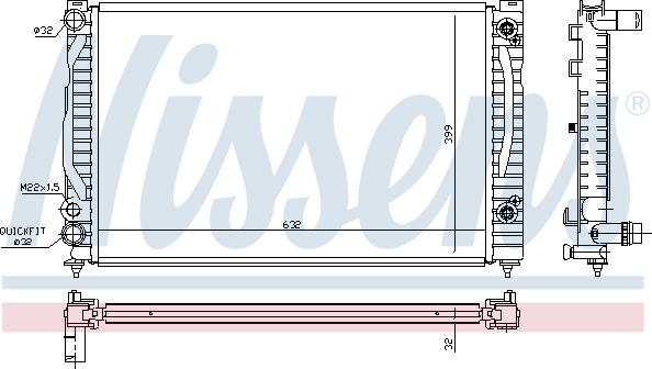 Nissens 60494 - Radiators, Motora dzesēšanas sistēma autodraugiem.lv