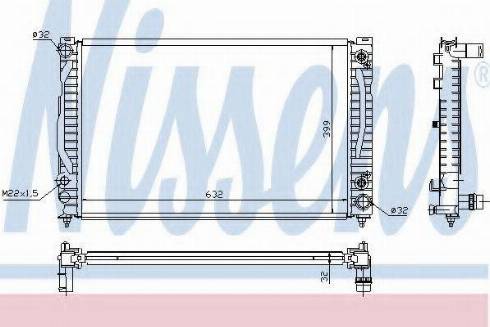 Nissens 60495A - Radiators, Motora dzesēšanas sistēma autodraugiem.lv