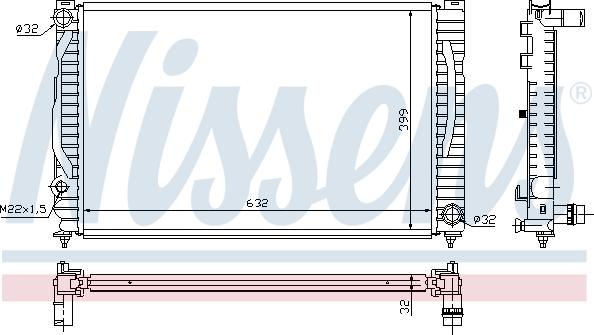 Nissens 691055 - Radiators, Motora dzesēšanas sistēma autodraugiem.lv