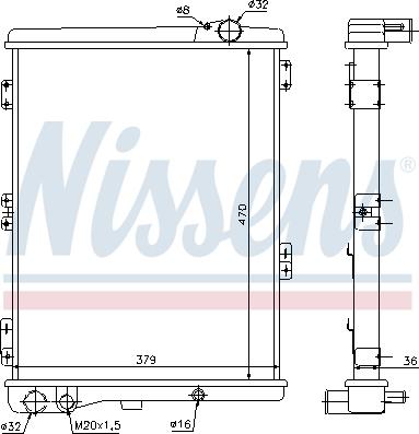 Nissens 693698 - Radiators, Motora dzesēšanas sistēma autodraugiem.lv