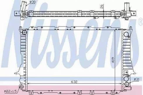 Nissens 60459A - Radiators, Motora dzesēšanas sistēma autodraugiem.lv