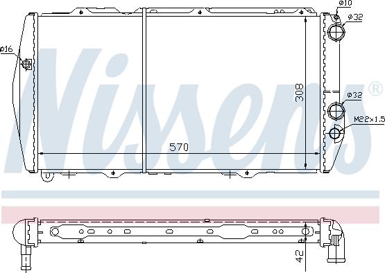 Nissens 604551 - Radiators, Motora dzesēšanas sistēma autodraugiem.lv