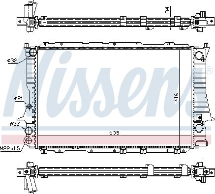 Nissens 698423 - Radiators, Motora dzesēšanas sistēma autodraugiem.lv