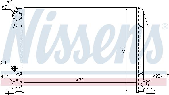 Nissens 698462 - Radiators, Motora dzesēšanas sistēma autodraugiem.lv