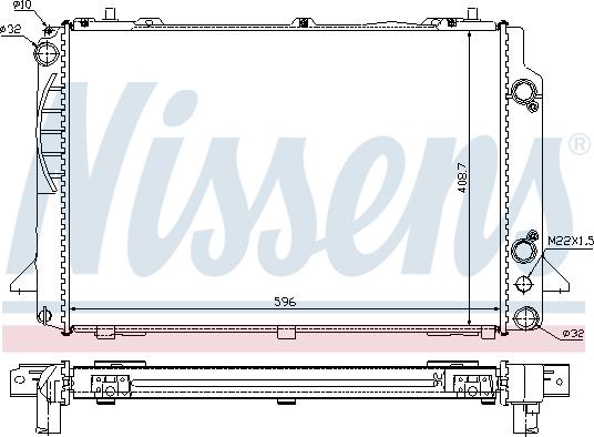 Nissens 60467A - Radiators, Motora dzesēšanas sistēma autodraugiem.lv