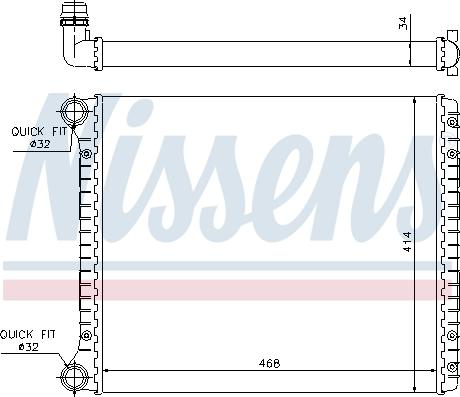 Nissens 60426 - Radiators, Motora dzesēšanas sistēma autodraugiem.lv