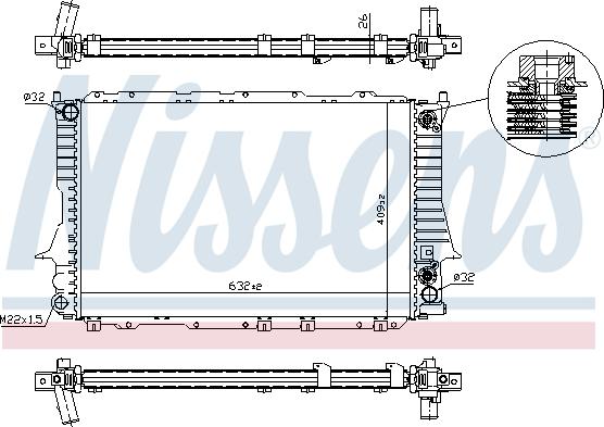 Nissens 690032 - Radiators, Motora dzesēšanas sistēma autodraugiem.lv