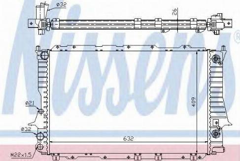 Nissens 60477A - Radiators, Motora dzesēšanas sistēma autodraugiem.lv