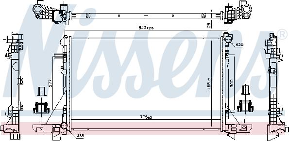 Nissens 606411 - Radiators, Motora dzesēšanas sistēma autodraugiem.lv