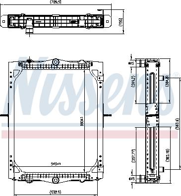 Nissens 606425 - Radiators, Motora dzesēšanas sistēma autodraugiem.lv