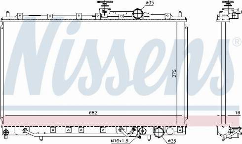 Nissens 606650 - Radiators, Motora dzesēšanas sistēma autodraugiem.lv