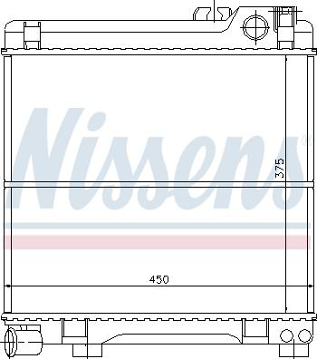 Nissens 60667 - Radiators, Motora dzesēšanas sistēma autodraugiem.lv