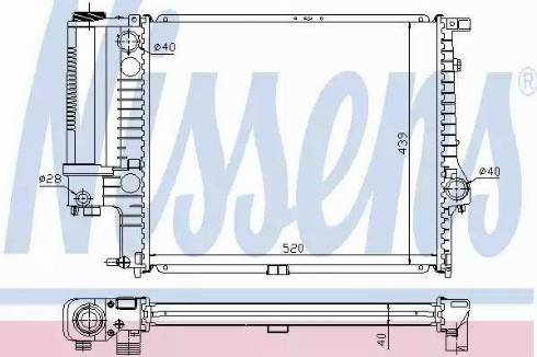 Nissens 60615A - Radiators, Motora dzesēšanas sistēma autodraugiem.lv