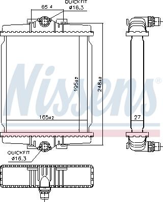 Nissens 606863 - Radiators, Motora dzesēšanas sistēma autodraugiem.lv