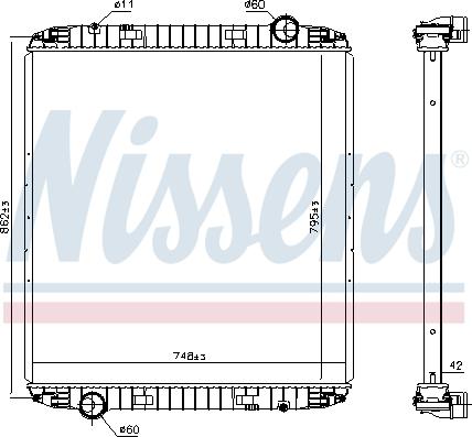 Nissens 6063730 - Radiators, Motora dzesēšanas sistēma autodraugiem.lv