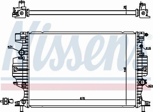 Nissens 606288 - Radiators, Motora dzesēšanas sistēma autodraugiem.lv