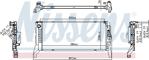 Nissens 606789 - Radiators, Motora dzesēšanas sistēma autodraugiem.lv