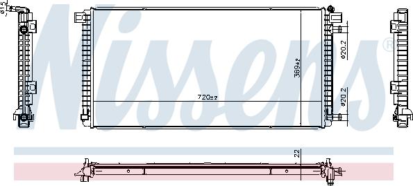 Nissens 606787 - Radiators, Motora dzesēšanas sistēma autodraugiem.lv