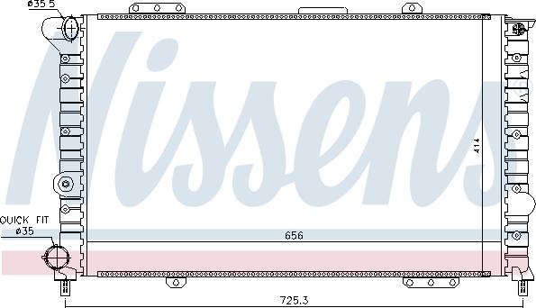 Nissens 60053 - Radiators, Motora dzesēšanas sistēma autodraugiem.lv