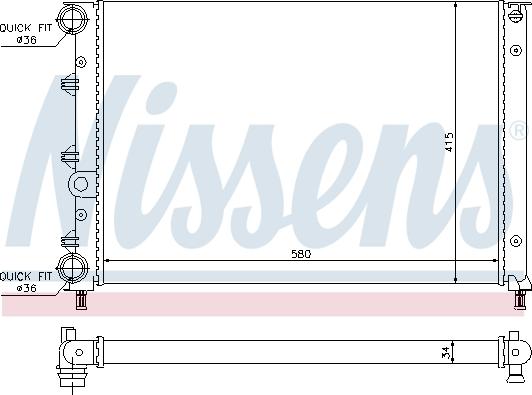 Nissens 60052 - Radiators, Motora dzesēšanas sistēma autodraugiem.lv