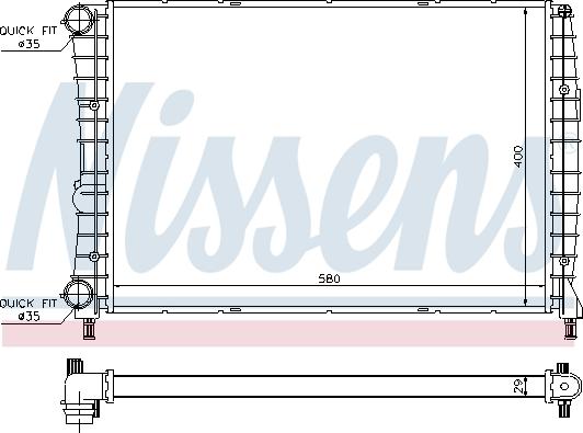 Nissens 60060 - Radiators, Motora dzesēšanas sistēma autodraugiem.lv