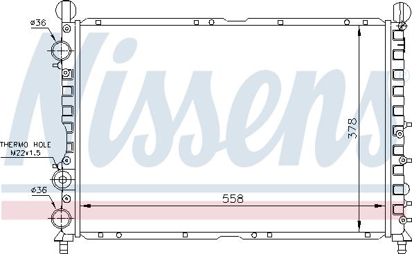 Nissens 693464 - Radiators, Motora dzesēšanas sistēma autodraugiem.lv