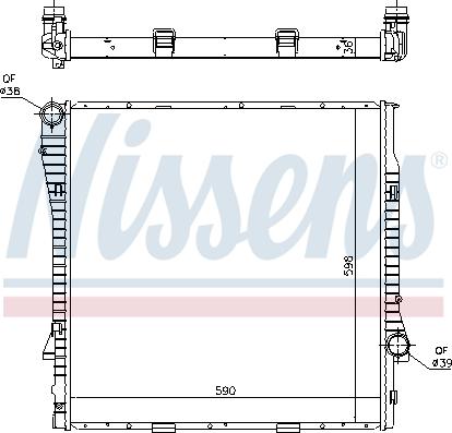 Nissens 60819 - Radiators, Motora dzesēšanas sistēma autodraugiem.lv