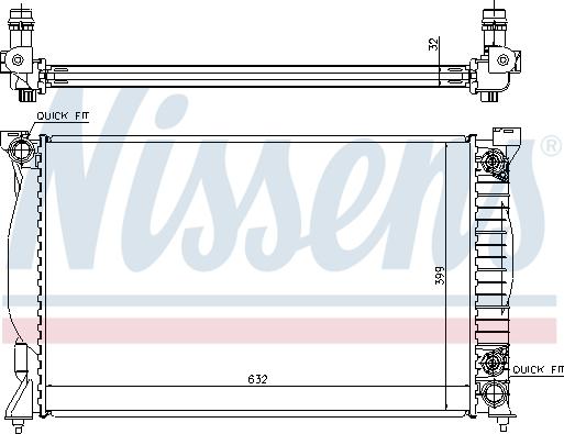 Nissens 60300A - Radiators, Motora dzesēšanas sistēma autodraugiem.lv