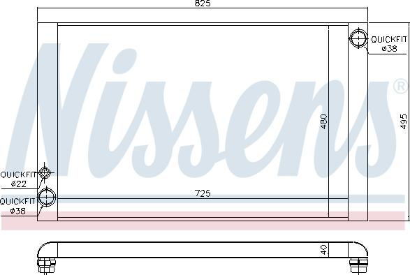 Nissens 60325 - Radiators, Motora dzesēšanas sistēma autodraugiem.lv