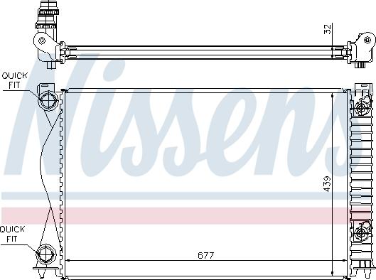 Nissens 60237A - Radiators, Motora dzesēšanas sistēma autodraugiem.lv