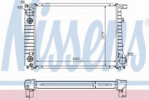 Nissens 60798A - Radiators, Motora dzesēšanas sistēma autodraugiem.lv