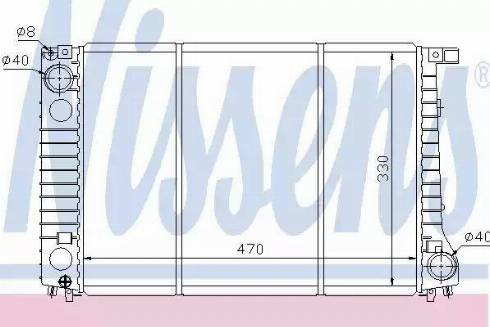 Nissens 60742 - Radiators, Motora dzesēšanas sistēma autodraugiem.lv