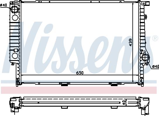 Nissens 60747A - Radiators, Motora dzesēšanas sistēma autodraugiem.lv