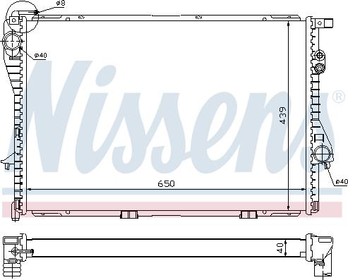 Nissens 60752A - Radiators, Motora dzesēšanas sistēma autodraugiem.lv