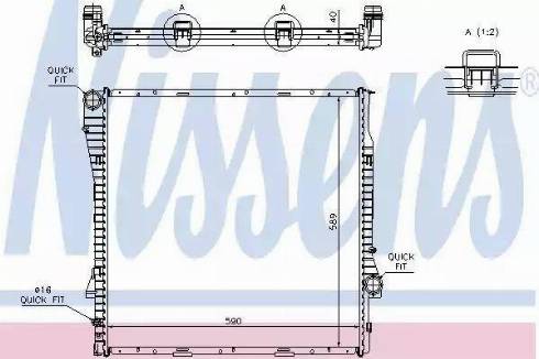 Nissens 60787 - Radiators, Motora dzesēšanas sistēma autodraugiem.lv