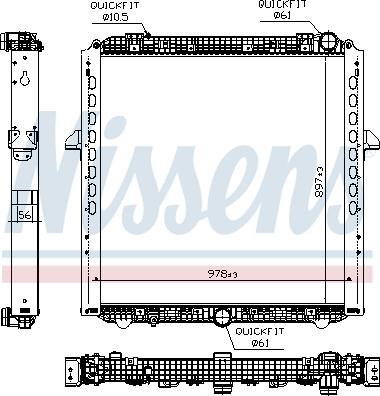 Nissens 607289 - Radiators, Motora dzesēšanas sistēma autodraugiem.lv