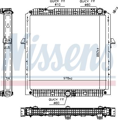 Nissens 607285 - Radiators, Motora dzesēšanas sistēma autodraugiem.lv