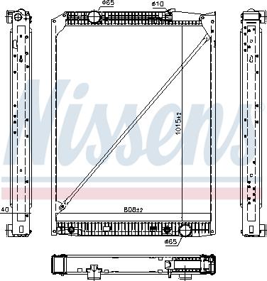 Nissens 607279 - Radiators, Motora dzesēšanas sistēma autodraugiem.lv