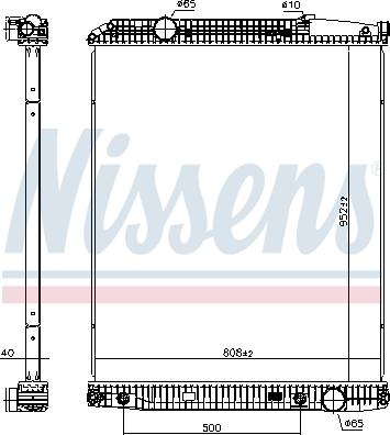 Nissens 607270 - Radiators, Motora dzesēšanas sistēma autodraugiem.lv