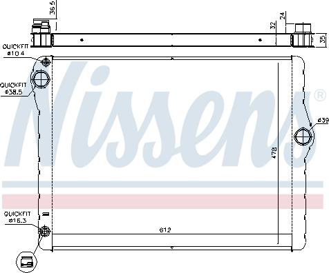 Nissens 60776 - Radiators, Motora dzesēšanas sistēma autodraugiem.lv