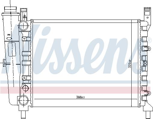 Nissens 691082 - Radiators, Motora dzesēšanas sistēma autodraugiem.lv