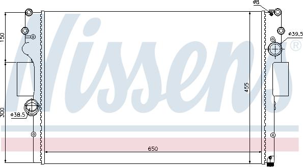 Nissens 693159 - Radiators, Motora dzesēšanas sistēma autodraugiem.lv