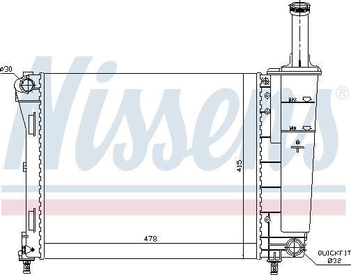 Nissens 699518 - Radiators, Motora dzesēšanas sistēma autodraugiem.lv