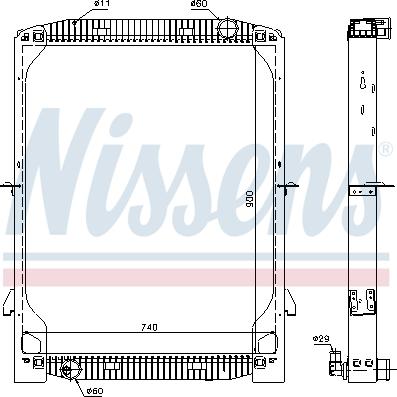 Nissens 61971A - Radiators, Motora dzesēšanas sistēma autodraugiem.lv